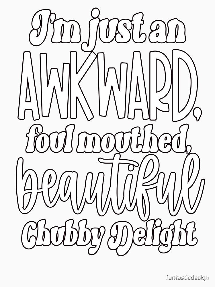 Sarcastic Humor I'm Just An Awkward, Foul Mouthed, Beautiful by fantasticdesign Unisex , , , Long Sleeve Tee
