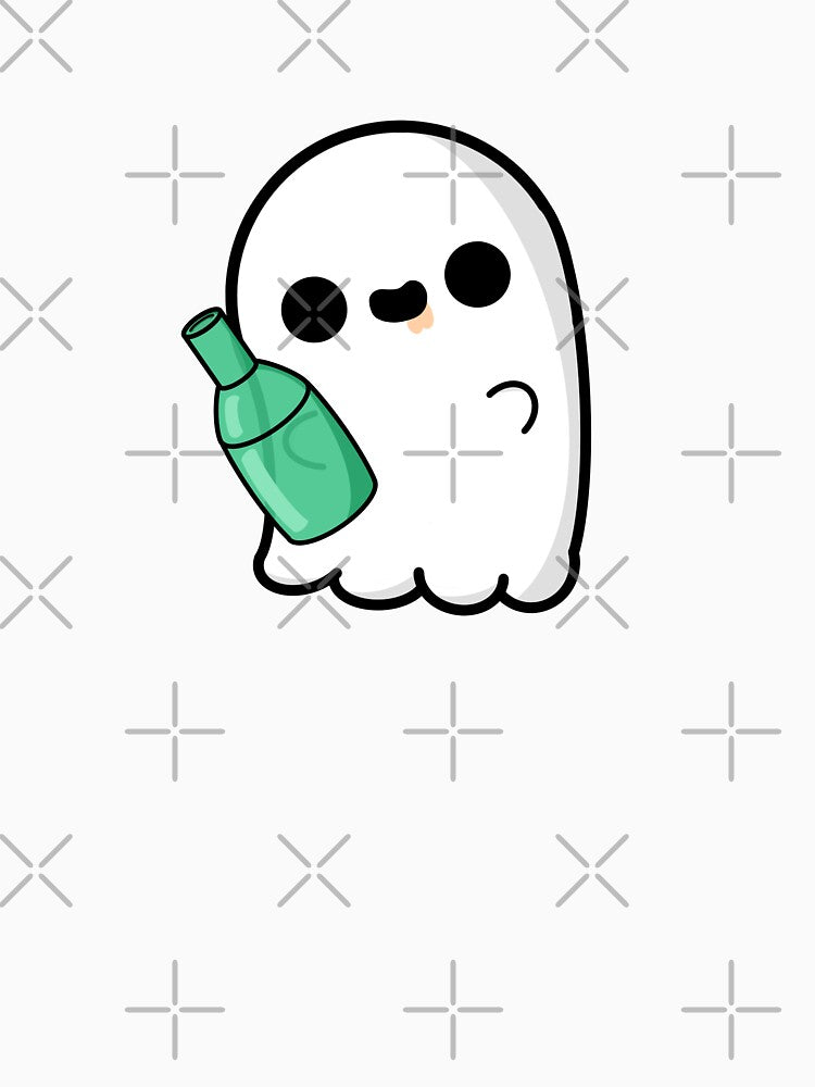 Cute Cartoon Ghost || Kawaii Halloween by cookingwithten Unisex , , , Long Sleeve Tee