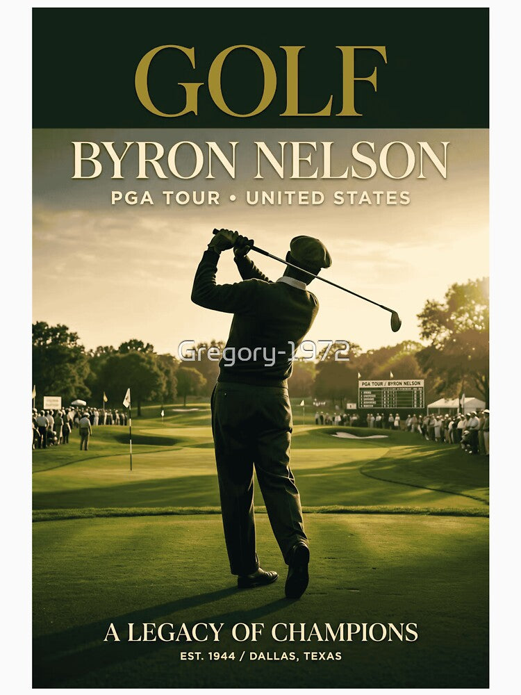 Golf Byron Nelson, PGA Tour, United States by ViralVisionsCreating Unisex , , , Long Sleeve Tee