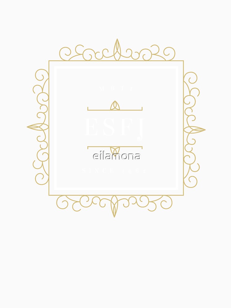 ESFJ Ornamental Insignia (dark) by eilamona Unisex , , , Long Sleeve Tee