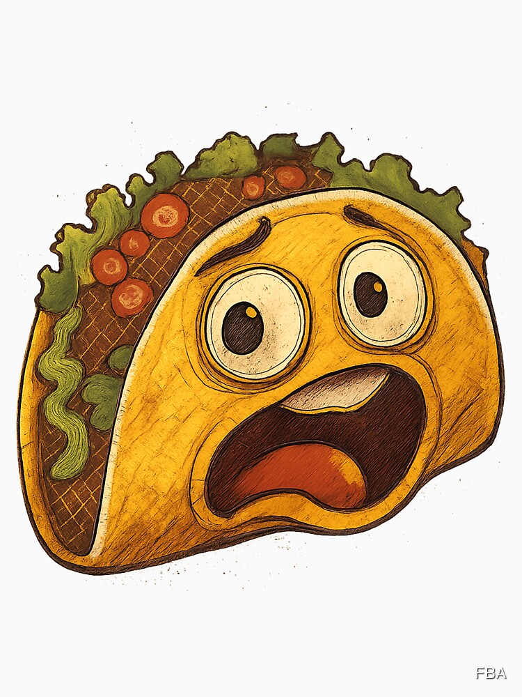 Drama Taco - The Face of a Taco Crisis by FBA Unisex , , , Long Sleeve Tee