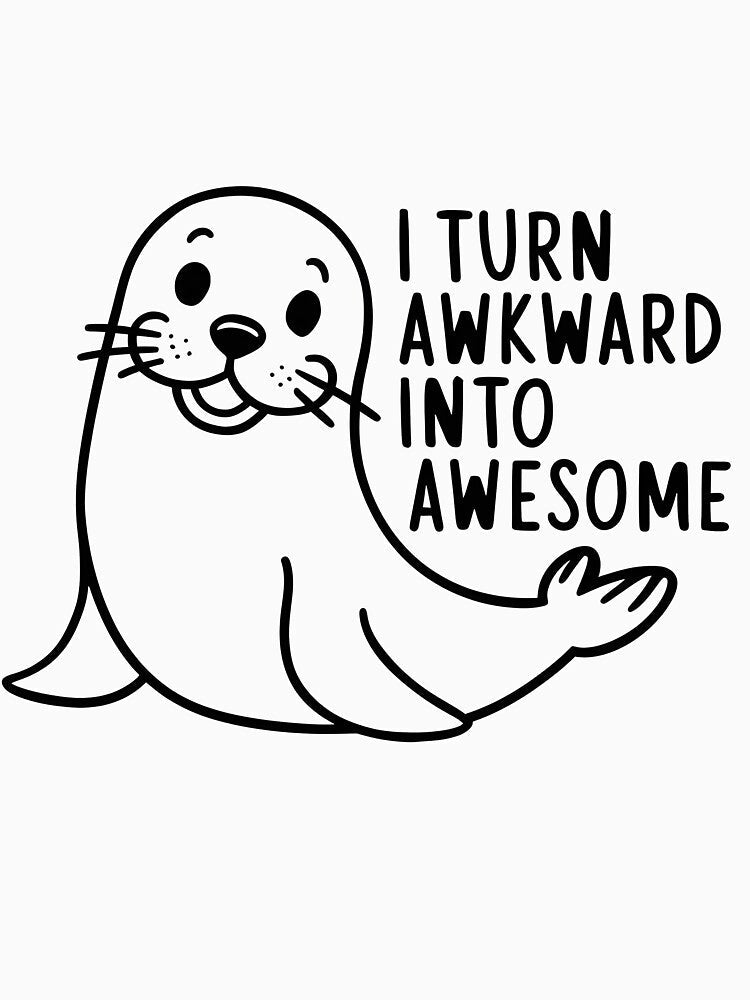 Cute Seal by dolla-designs- Unisex , , , Long Sleeve Tee