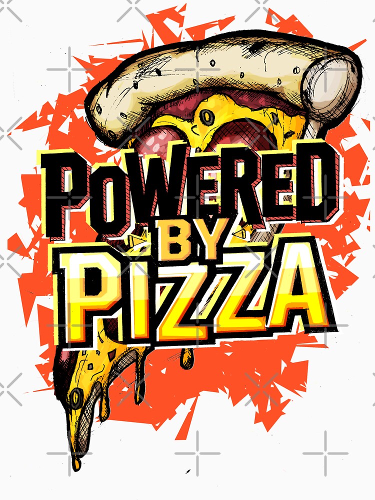 Powered By Pizza by RGpresdiffart Unisex , , , Long Sleeve Tee