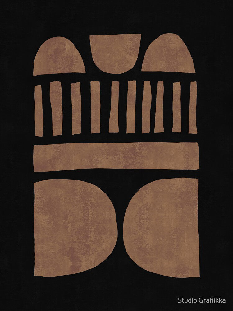 Concurrence 02 - Copper - Minimal - Abstract - Mid Century Modern Art by Studio Grafiikka