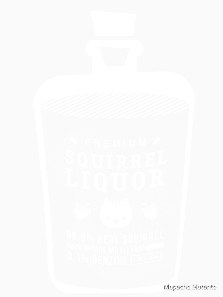 Premium Squirrel Liquor by Mapache Mutante Unisex , , , Long Sleeve Tee