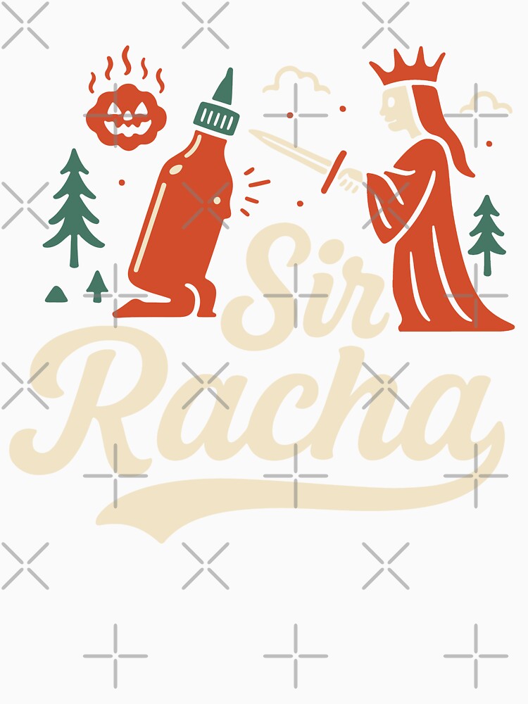 Sir Racha Hilarious Meme Humor Design by LuminOrb Unisex , , , Long Sleeve Tee