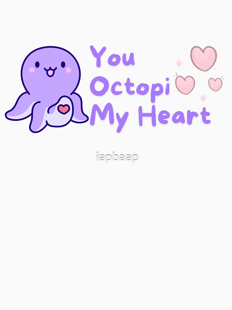 You Octopi my heart - Kawaii design by iapbaap Unisex , , , Long Sleeve Tee