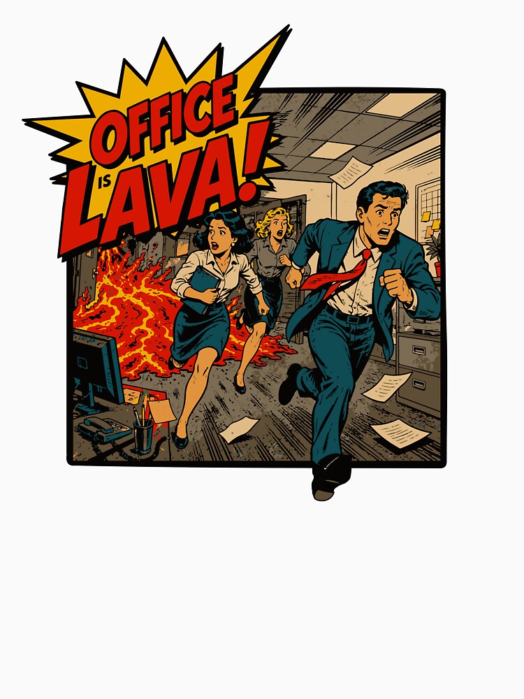 Office is Lava by BorysMano Unisex , , , Long Sleeve Tee