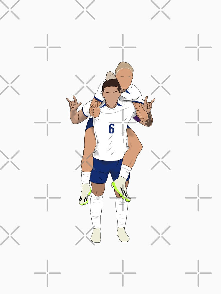 England Lionesses Rachel Daly Millie Bright Women's Fooball Minimalist by Hevding