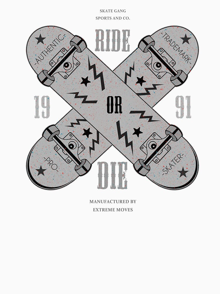 ride x die (cross skateboards) by hayrpictures Unisex , , , Long Sleeve Tee