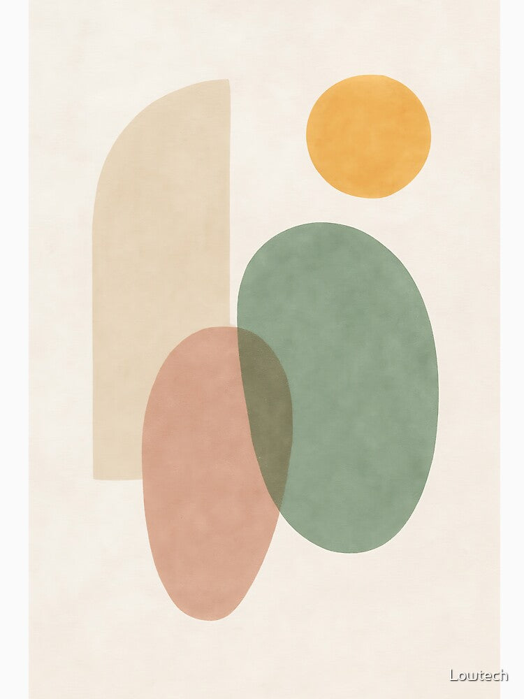 Soft Organic Shapes – Earth Tone Abstract Minimalist Design by Lowtech