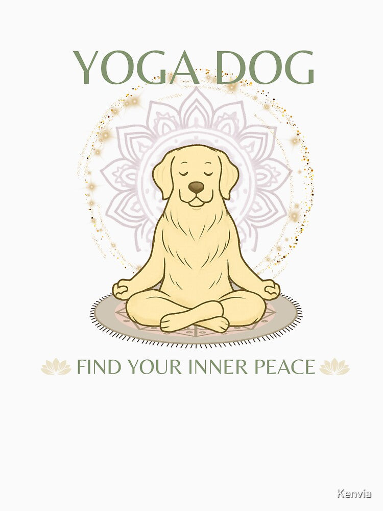 Yoga Dog T-Shirt by Kenvia