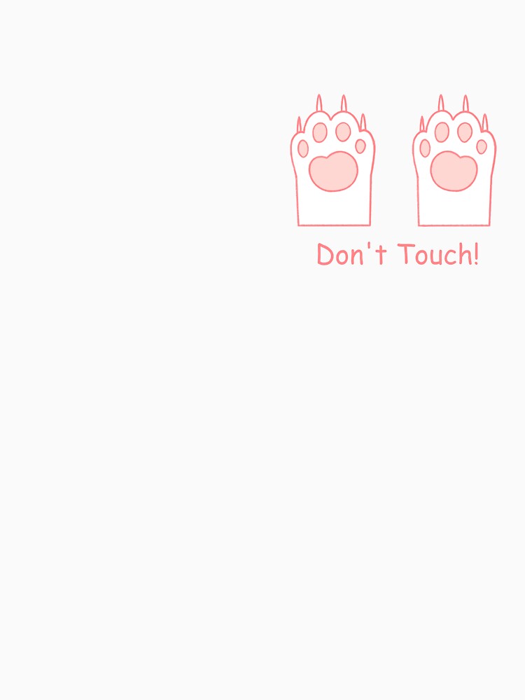 Don't Touch! - Cat Paws by RikumoShop Unisex , , , Long Sleeve Tee