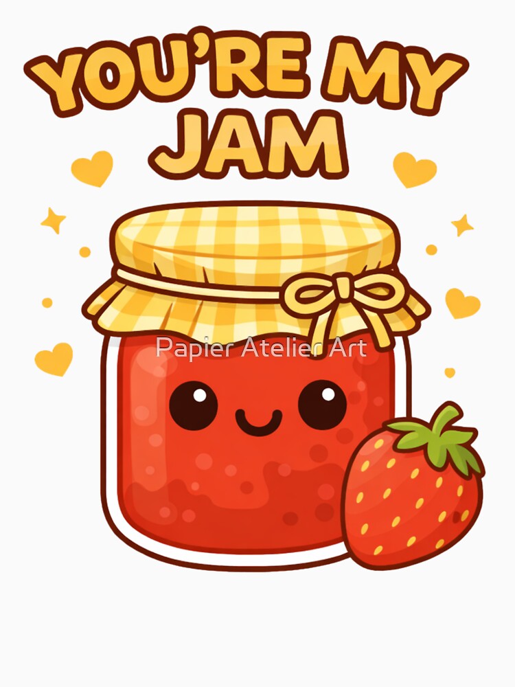 You're My Jam Cute Food Pun by Papier Atelier Art Unisex , , , Long Sleeve Tee