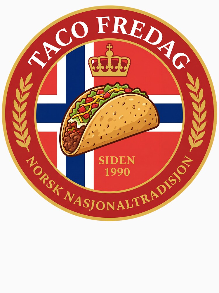 Taco fredag – Norsk tradisjon siden 1990 by FunnyBusy-ness Unisex , , , Long Sleeve Tee