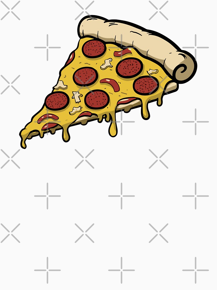 Food Pizza Slice by Art-Jiyuu Unisex , , , Long Sleeve Tee