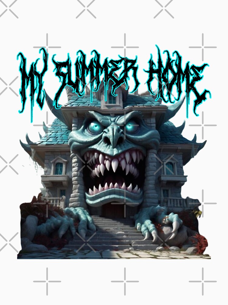 Creepy Scary Funny Monster House "My Summer Home" by EmeraldCauldren Unisex , , , Long Sleeve Tee