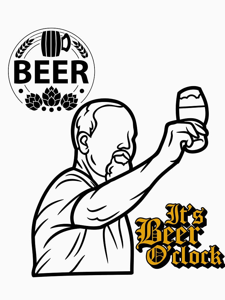 It's Beer O'Clock ! by NorwayStyle Unisex , , , Long Sleeve Tee