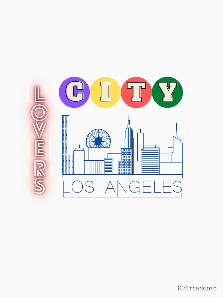 City Lovers - Loss Angeles Unisex by KkCreationas Unisex , , , Long Sleeve Tee
