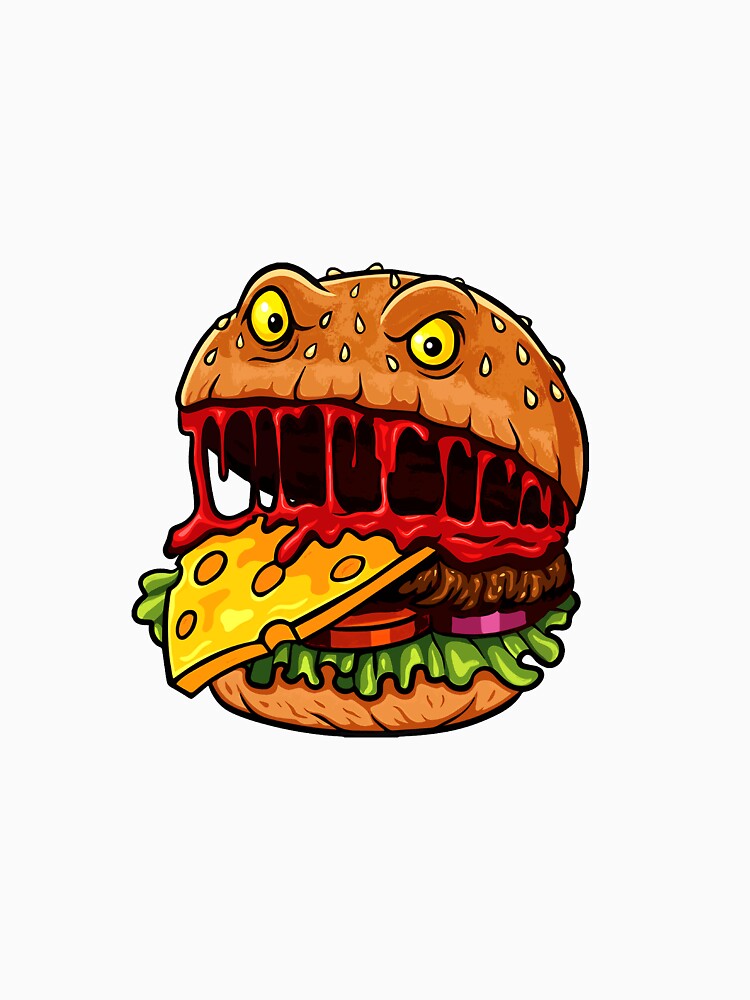 Hungry Burger Art. by Mahesh95singh Unisex , , , Long Sleeve Tee