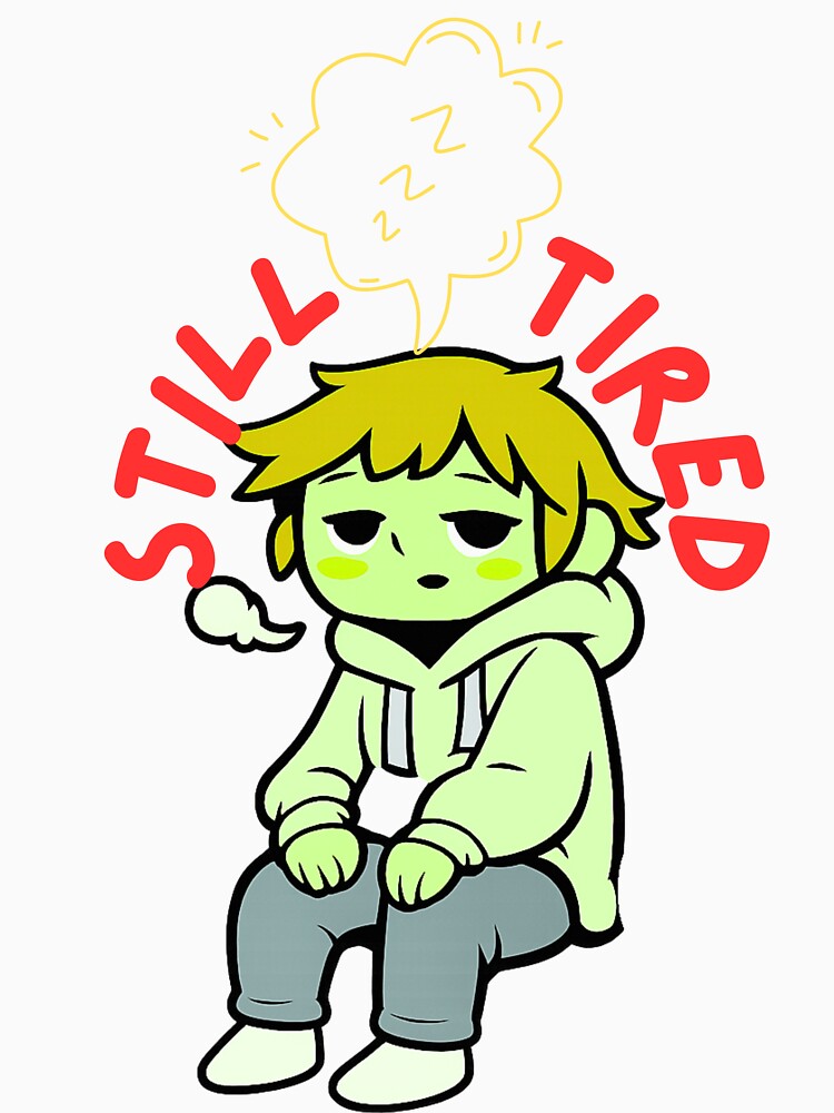 Still Tired – Cute Sleepy Aesthetic Illustration for Everyday Wear by AdicretorDesign Unisex , , , Long Sleeve Tee