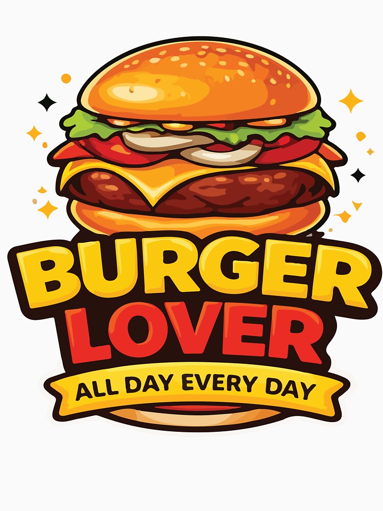 Cheeseburger Lover Funny Burger Foodie Vintage Style by kiralynstration Unisex , , , Long Sleeve Tee