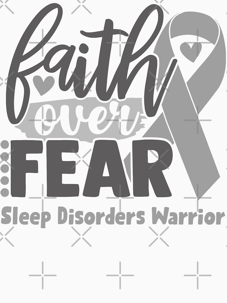 Faith Over Fear Sleep Disorders Warrior by largellie Unisex , , , Long Sleeve Tee