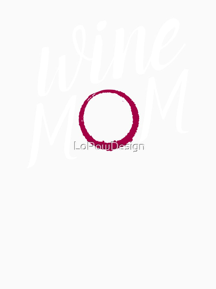 Wine Mom by LoPowDesign Unisex , , , Long Sleeve Tee
