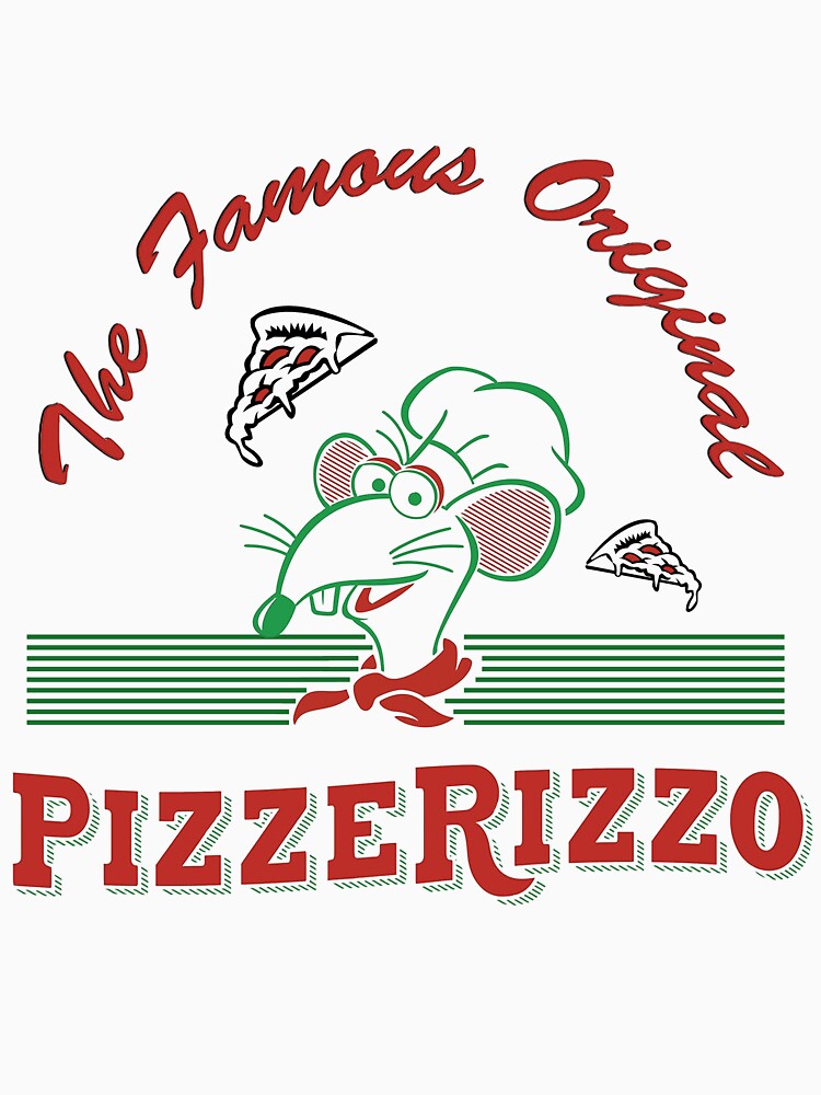 PizzeRizzo Vintage Syle Artwork by MintyHinges Unisex , , , Long Sleeve Tee