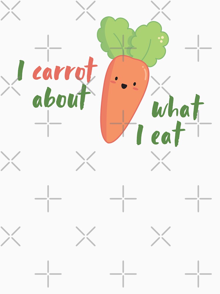 Carrot for healthy lifestyle kawaii design by high5doodle Unisex , , , Long Sleeve Tee