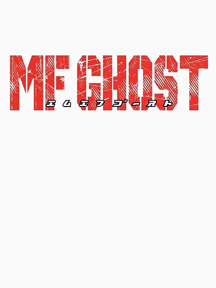 LOGO MF GHOST JAPAN - RED by Jean-Pierre C Unisex , , , Long Sleeve Tee