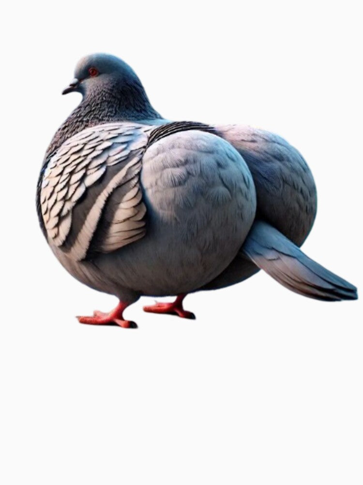 Big booty pigeon by AuraCraftStudio Unisex , , , Long Sleeve Tee