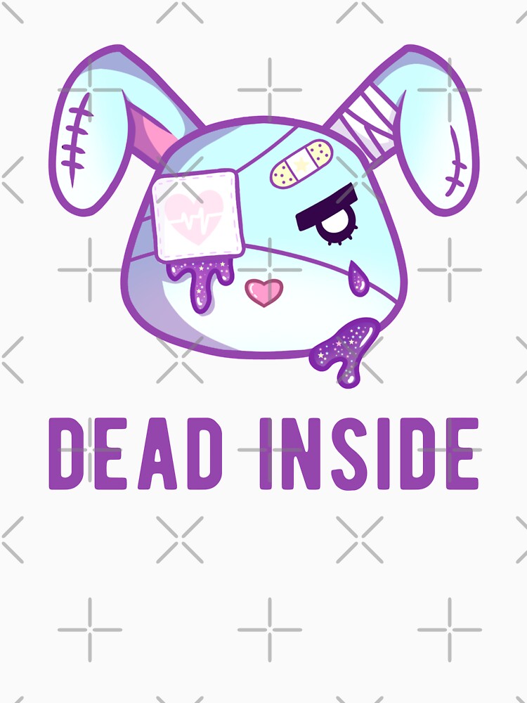 Dead Inside Bunny Yami Kawaii by Quineveer Alice Unisex , , , Long Sleeve Tee