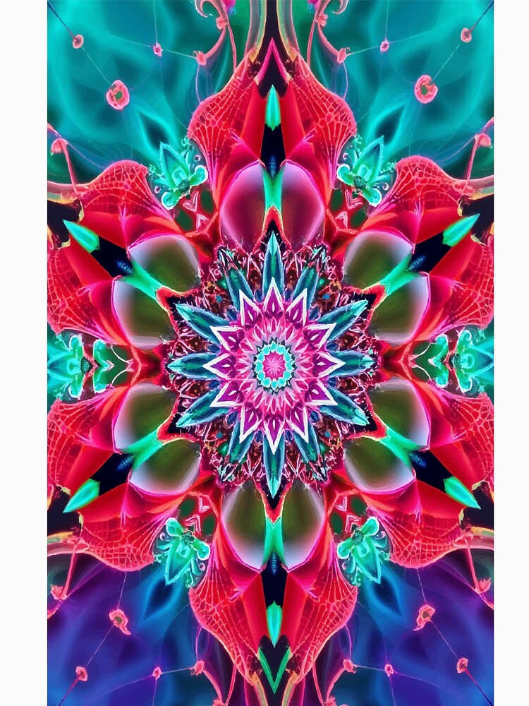 Psychedelic Bloom Mandala by AbstractAnom
