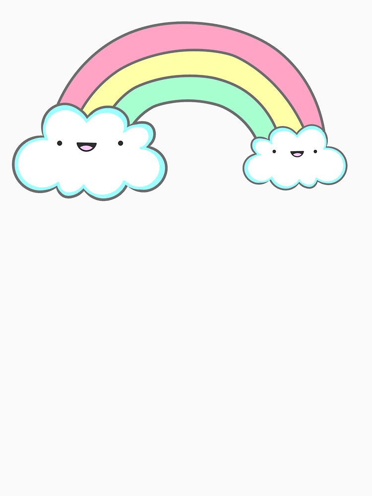 Kawaii Rainbow by AutonomousN Unisex , , , Long Sleeve Tee
