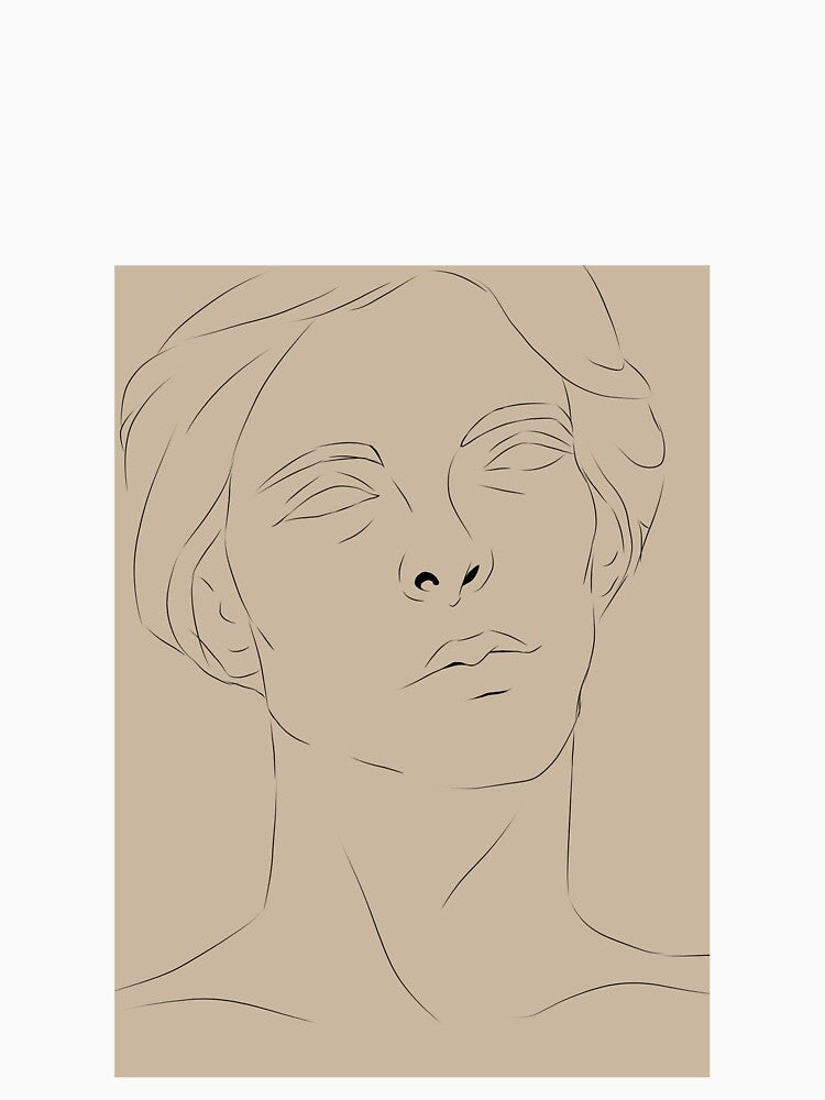 minimalist pastel portrait by arciestic
