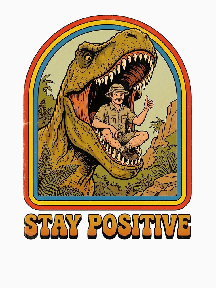 Stay Positive Vintage Retro by ACHIZ Unisex , , , Long Sleeve Tee