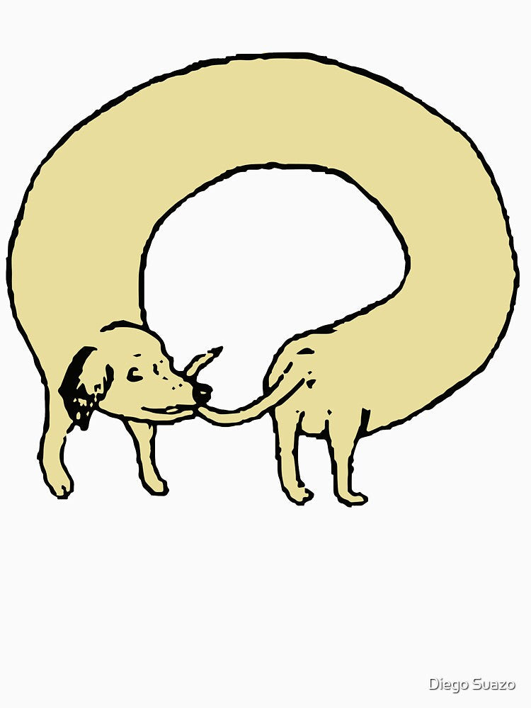 Yellow Donut Doggo by Diego Suazo Unisex , , , Long Sleeve Tee