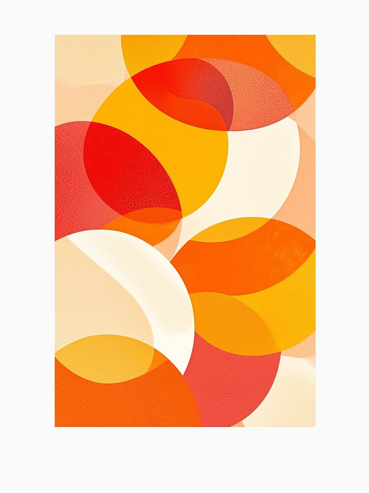 Vibrant Abstract Overlapping Circles 1 by SparroCreative