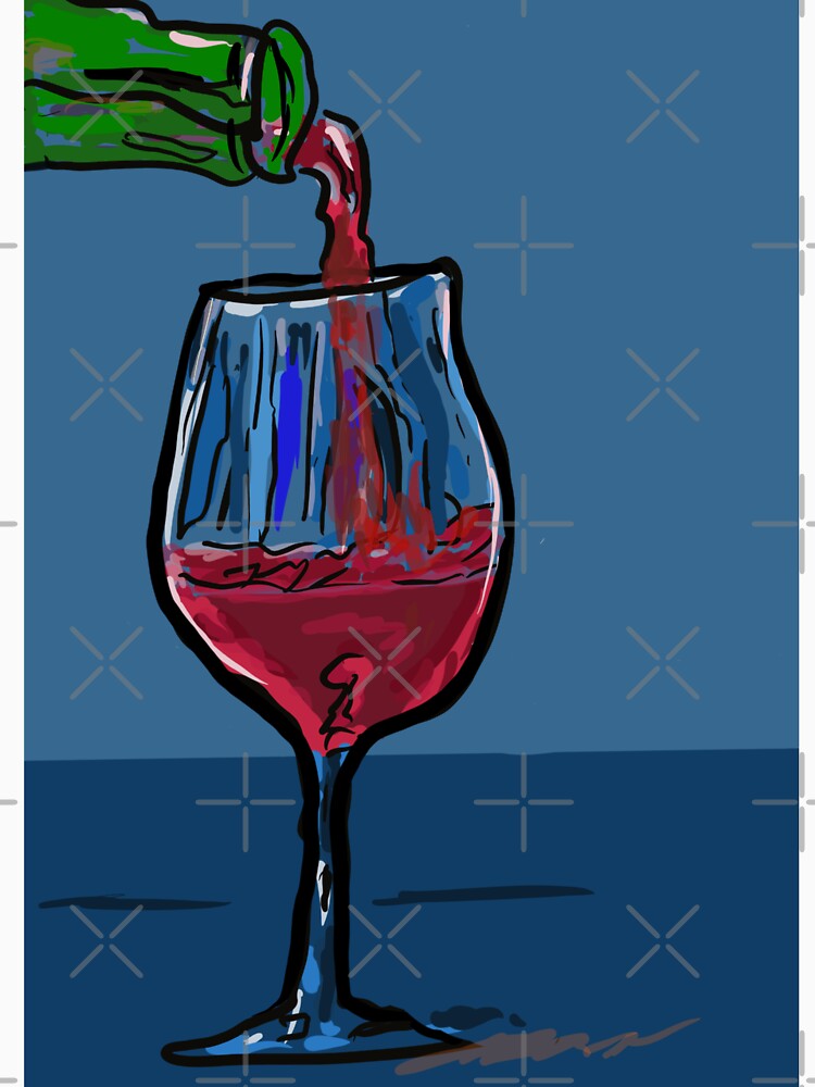 Pouring wine by iancoppack Unisex , , , Long Sleeve Tee