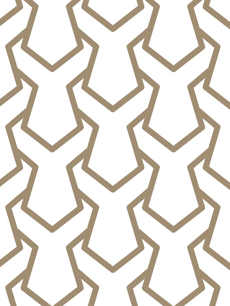 Brown and White Tessellation Line Pattern 11 Pairs DE 2022 Trending Color Tuscan Mosaic DE6208 by ColorOfTheYears