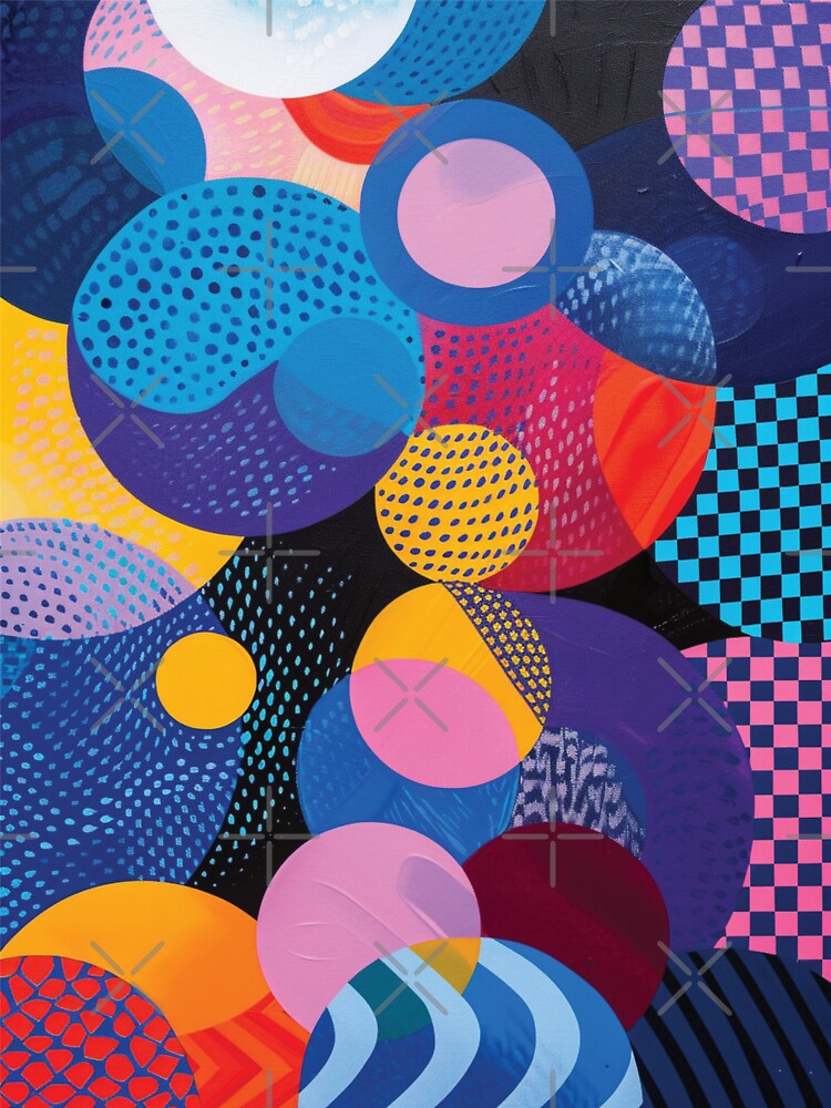 Eclectic Patterned Circles with Vivid Geometric Textures by DGtaLrtcom