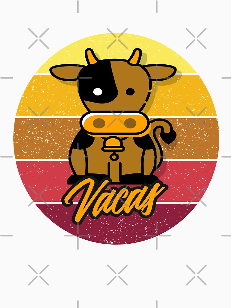 Vacas Kawaii Brown by Coder-T Unisex , , , Long Sleeve Tee