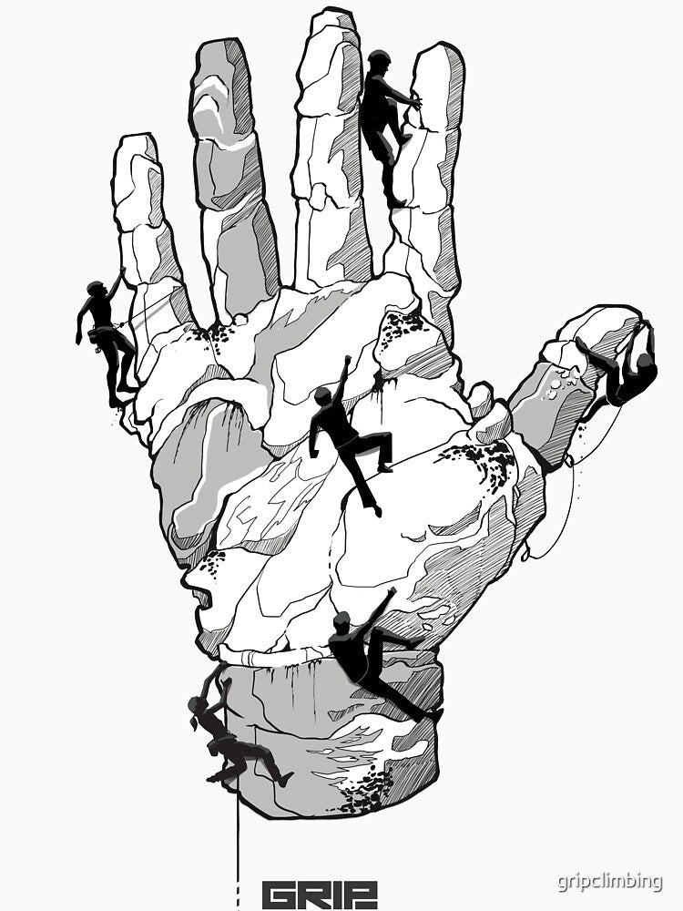 Rock hands by gripclimbing Unisex , , , Long Sleeve Tee