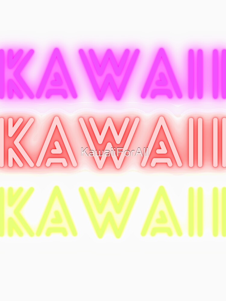 Kawaii 3x by KawaiiForAll Unisex , , , Long Sleeve Tee