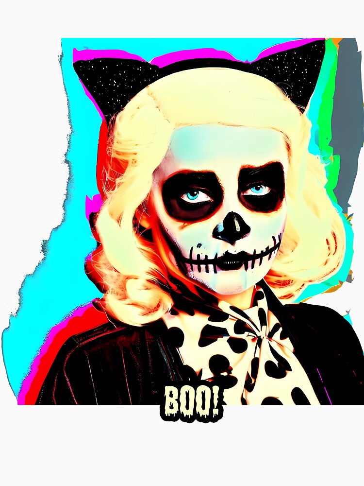 Boo! Halloween Pop Art by OzzFrequency Unisex , , , Long Sleeve Tee