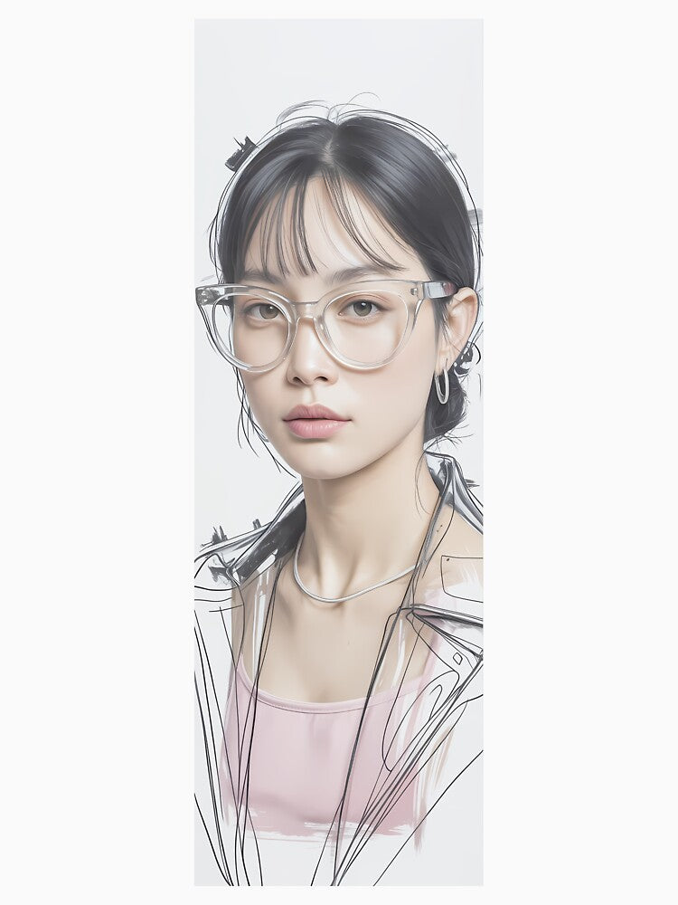 Clear Frames Sketch Portrait Art By Merch, Limited Edition by BRCYNTHIASHOP