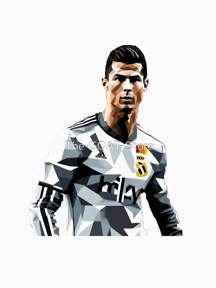 Cristiano Ronaldo CR7 Pixel Artwork Sticker Gift by The-GOAT-Store Unisex , , , Long Sleeve Tee