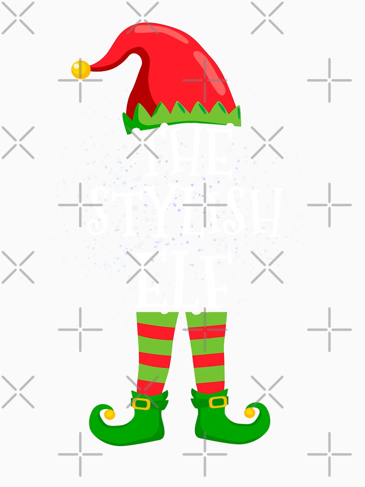 Stylish Elf Family Matching Christmas Group by CosmoKitsch Unisex , , , Long Sleeve Tee
