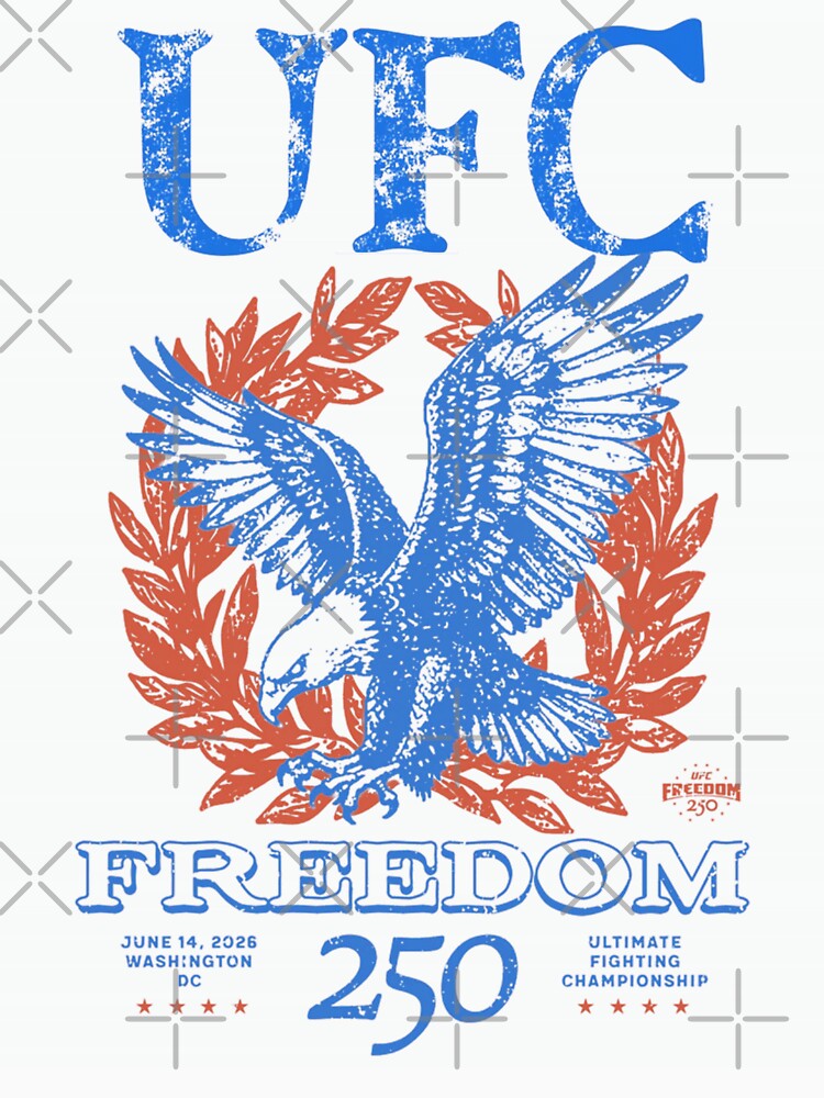 UFC Freedom 250 Eagle by JeyVel Unisex , , , Long Sleeve Tee